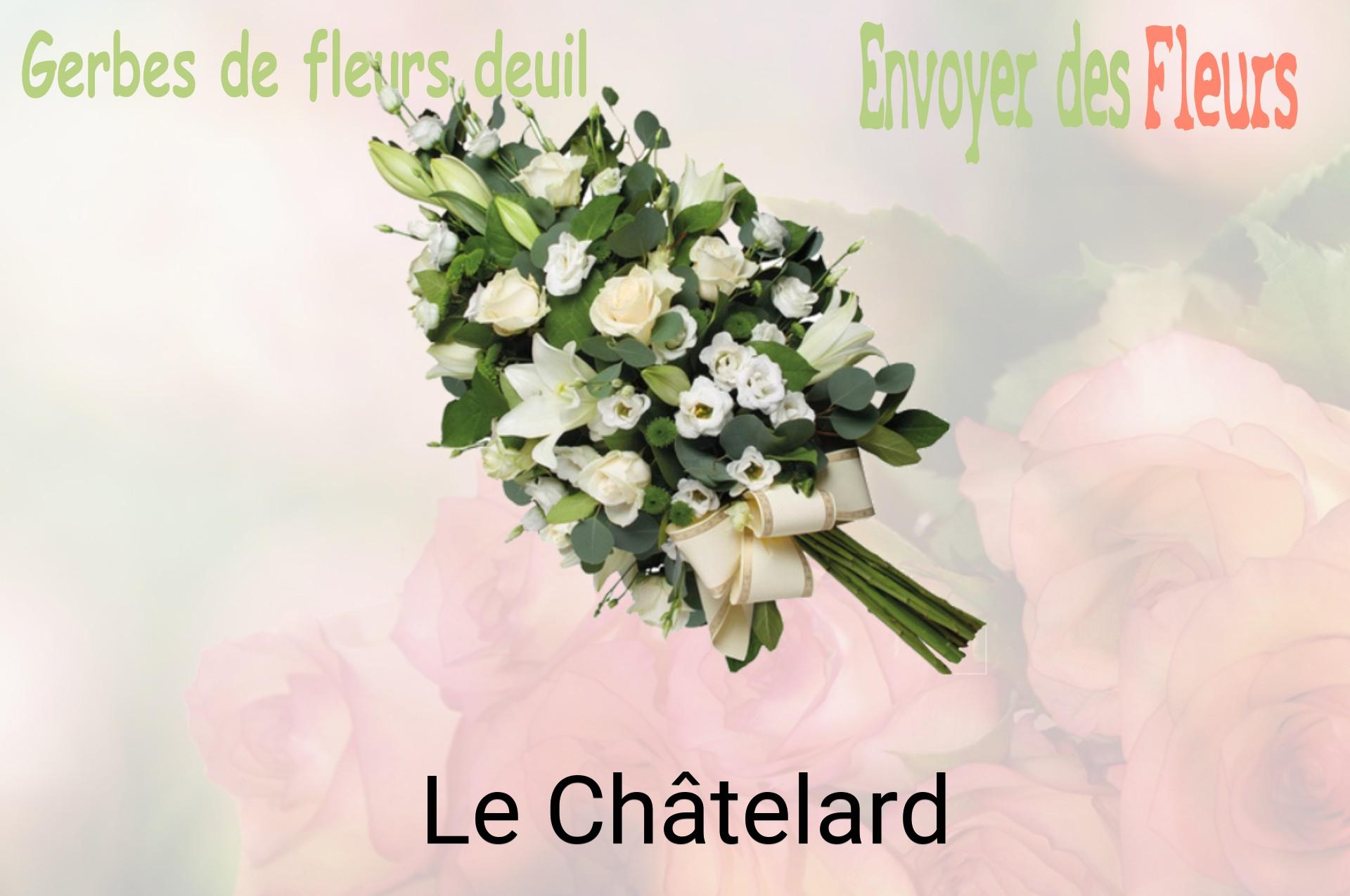 Gerbe de fleurs de deuil livrée à Le Châtelard